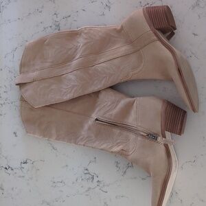 Tan cowboy boots